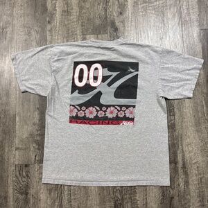 Vintage Y2K Hobie Racing Surf Floral T Shirt Streetwear Skater